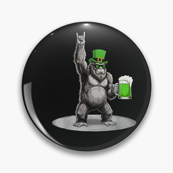 Item preview, Funny Bigfoot St Patty's Shamrock Beer St Patrick's Day Men Long Sleeve designed and sold by FrankIsabel.