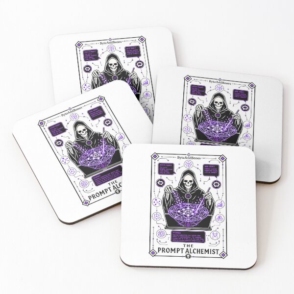 Item preview, The Prompt Alchemist Tarot Card - AI Creator ChatGPT Tech Gift designed and sold by ByteAndBones.