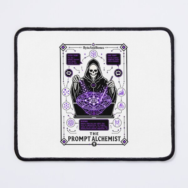 Item preview, The Prompt Alchemist Tarot Card - AI Creator ChatGPT Tech Gift designed and sold by ByteAndBones.
