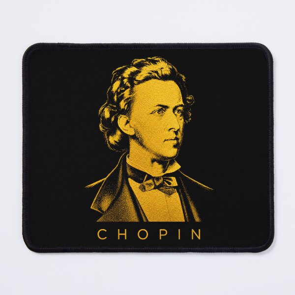 Item preview, Frédéric Chopin golden poster designed and sold by CMYKStudio.