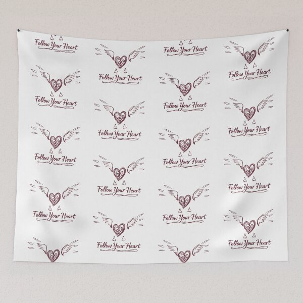 Item preview, Burgundy Winged Heart Ink Drawing designed and sold by UkrainianSpain.