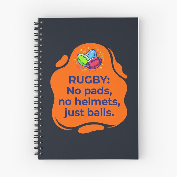Item preview, No pads no helmets just balls | Rugby designed and sold by SocialStaticz.