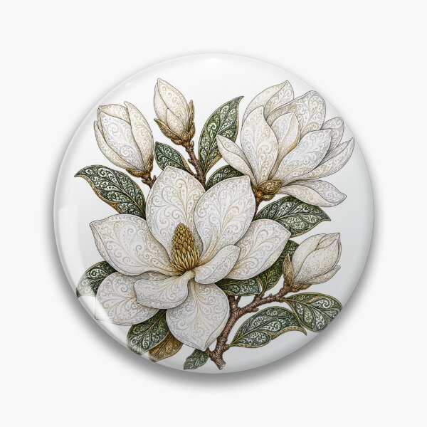 Item preview, White Magnolia  designed and sold by PaintedbyCarol.