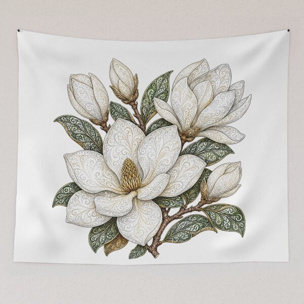 Item preview, White Magnolia  designed and sold by PaintedbyCarol.