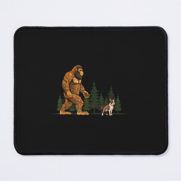Item preview, Funny Boston Terrier Bigfoot Dog Walking Dog Mom Dad Kids designed and sold by FrankIsabel.