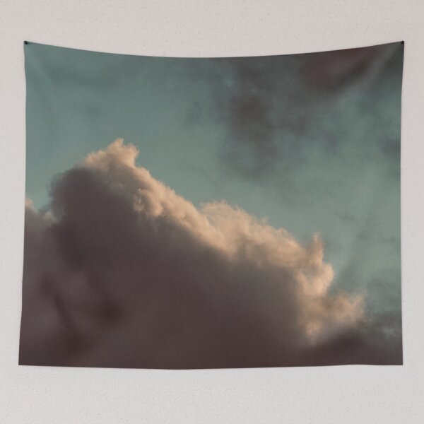Item preview, ICM moody pink and bleu dark thunder cloud Nature ICM Print designed and sold by Jonnekesart.