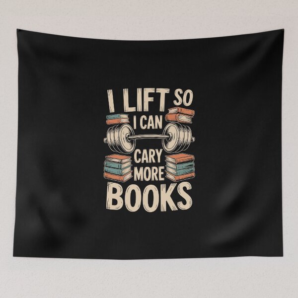 Item preview, I lift so I can carry more books designed and sold by jkrphoto.