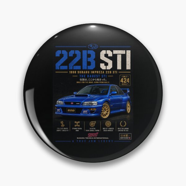Item preview, 1998 Subaru Impreza 22B STI Wide Body WRC JDM Limited Edition Vintage Art designed and sold by TheArtOfCar.