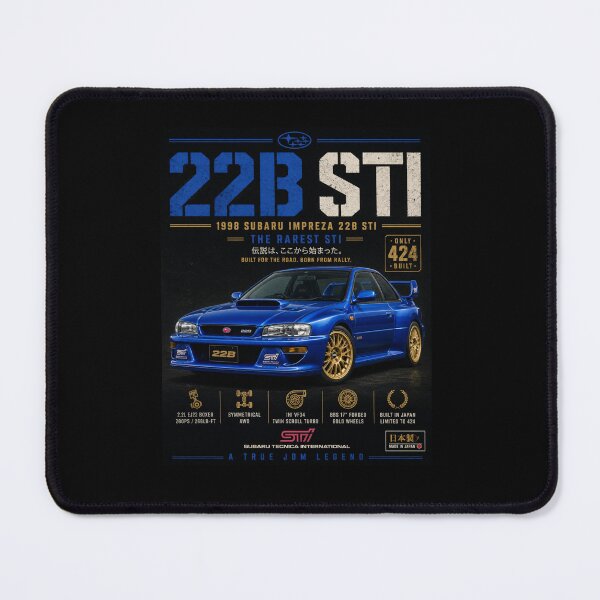 Item preview, 1998 Subaru Impreza 22B STI Wide Body WRC JDM Limited Edition Vintage Art designed and sold by TheArtOfCar.