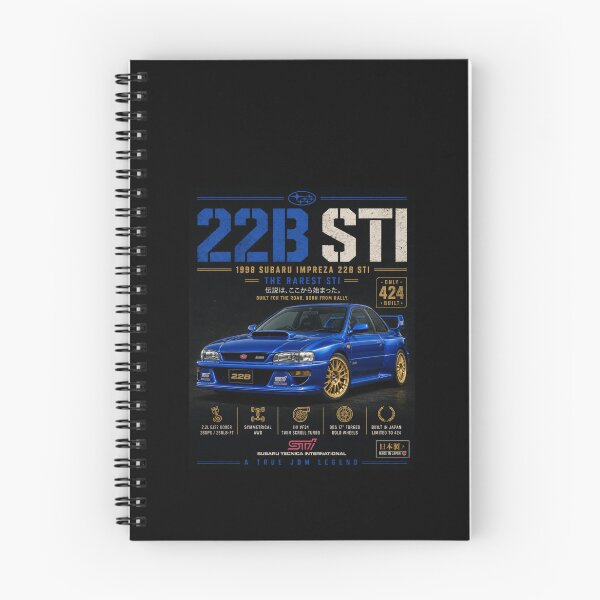 Item preview, 1998 Subaru Impreza 22B STI Wide Body WRC JDM Limited Edition Vintage Art designed and sold by TheArtOfCar.