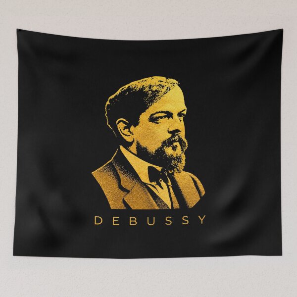 Item preview, Claude Debussy golden poster designed and sold by CMYKStudio.