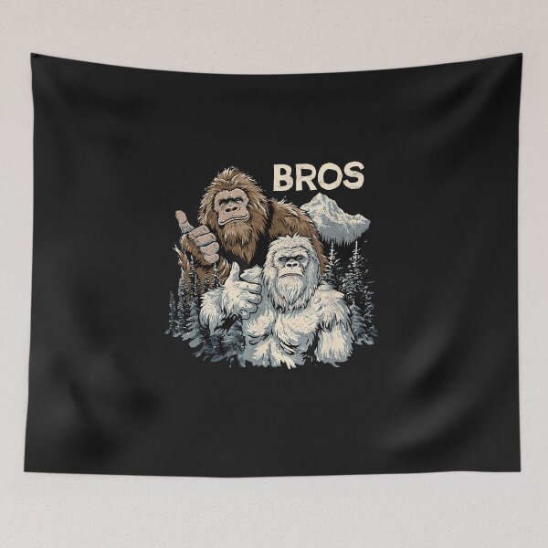 Item preview, Funny Bros Bigfoot and Yeti Brothers Sasquatch Awesome Cool designed and sold by FrankIsabel.
