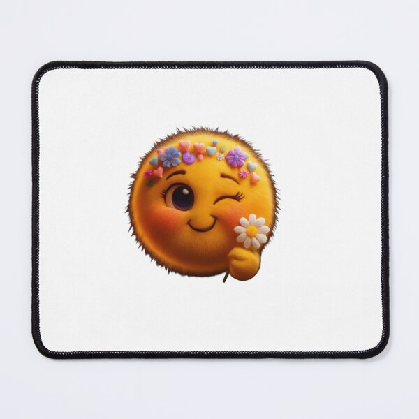 Item preview, Cute Flower Wink Emoji Sticker | Kawaii Smiley Face PNG designed and sold by ashwin131.