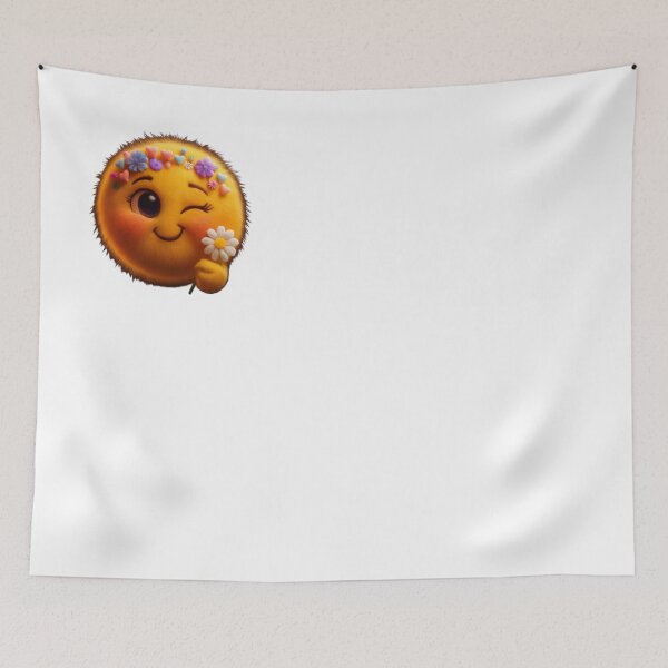 Item preview, Cute Flower Wink Emoji Sticker | Kawaii Smiley Face PNG designed and sold by ashwin131.