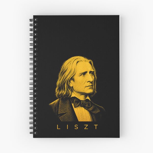 Item preview, Franz Liszt  golden poster designed and sold by CMYKStudio.