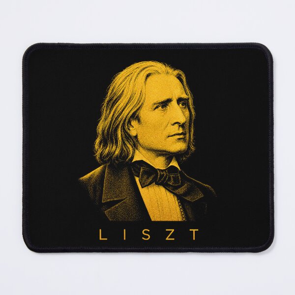 Item preview, Franz Liszt  golden poster designed and sold by CMYKStudio.
