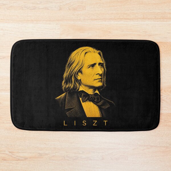 Item preview, Franz Liszt  golden poster designed and sold by CMYKStudio.