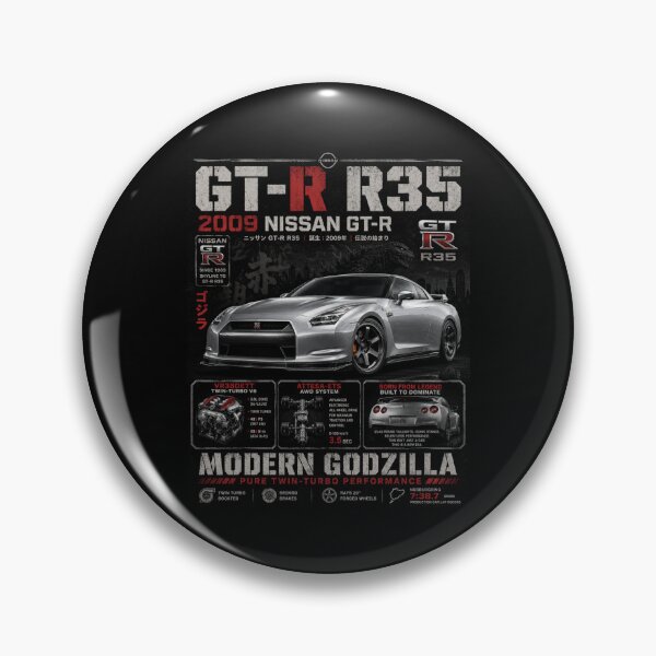 Item preview, 2009 Nissan GT-R R35 VR38DETT Twin Turbo AWD Modern Vintage Art designed and sold by TheArtOfCar.