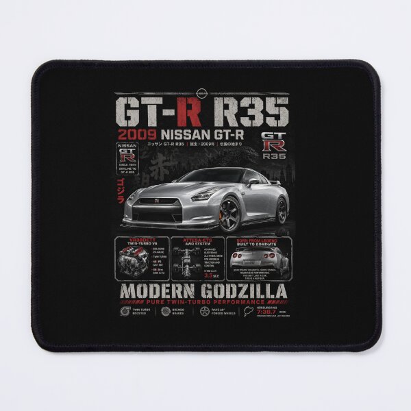 Item preview, 2009 Nissan GT-R R35 VR38DETT Twin Turbo AWD Modern Vintage Art designed and sold by TheArtOfCar.