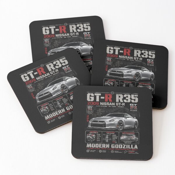 Item preview, 2009 Nissan GT-R R35 VR38DETT Twin Turbo AWD Modern Vintage Art designed and sold by TheArtOfCar.