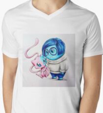 Pokémon Mew & Sadness Men's V-Neck T-Shirt