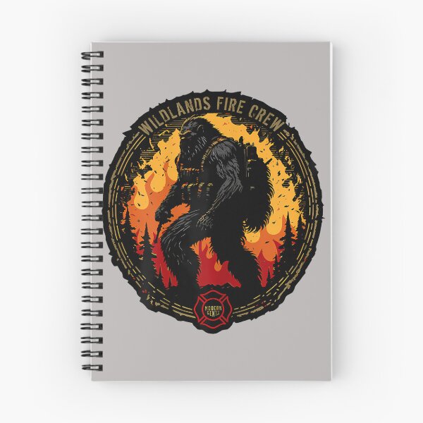 Item preview, Retro Bigfoot Wildland Firefighter Sasquatch Fireman Gifts designed and sold by ArleneRowe.