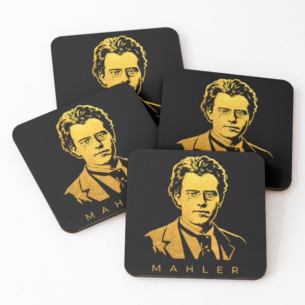 Item preview, Gustav Mahler  golden poster designed and sold by CMYKStudio.