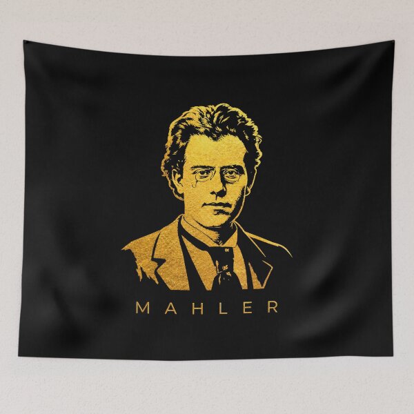 Item preview, Gustav Mahler  golden poster designed and sold by CMYKStudio.