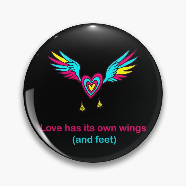 Item preview, Funny Love Has Its Own Wings and Feet Neon Pop Art designed and sold by UkrainianSpain.