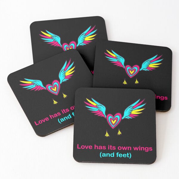 Item preview, Funny Love Has Its Own Wings and Feet Neon Pop Art designed and sold by UkrainianSpain.