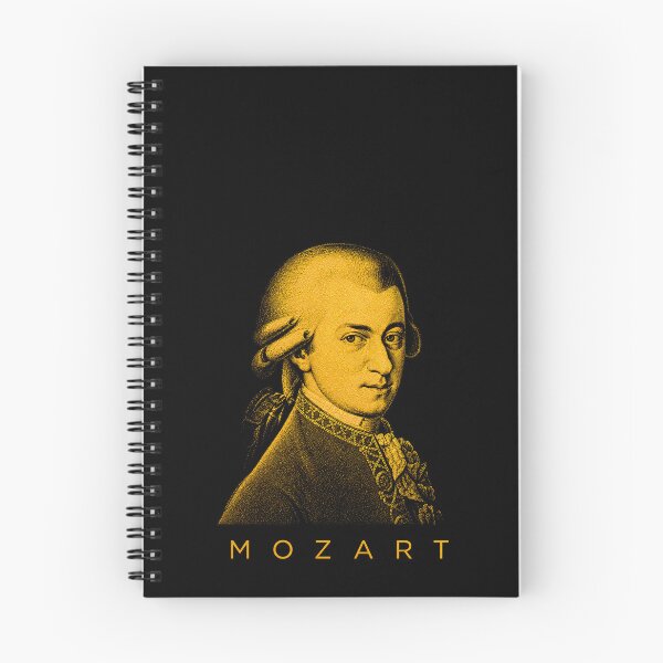 Item preview, Wolfgang Amadeus Mozart golden poster designed and sold by CMYKStudio.