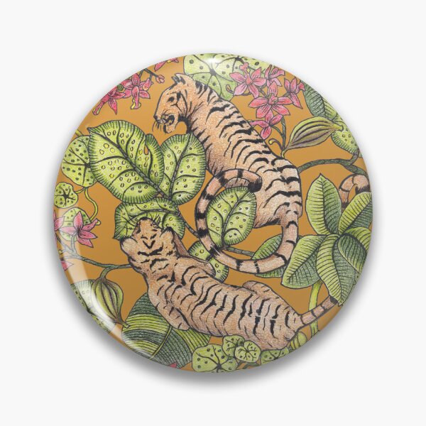 Item preview, Tiger seamless pattern, nature aesthetic, wildlife art designed and sold by zephyrstudio26.