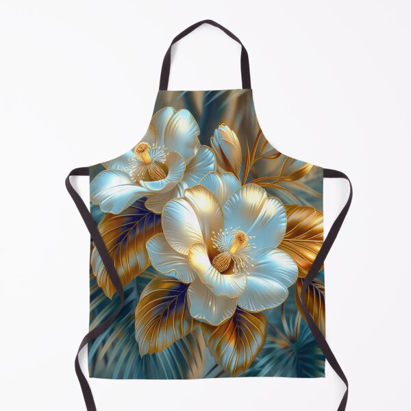Item preview, White Tropical Flowers and Palm Leaves designed and sold by MargaretWiktor.