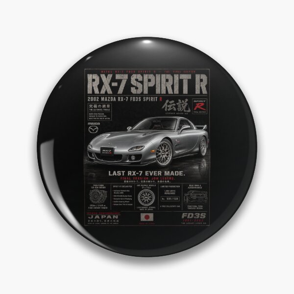 Item preview, 2002 Mazda RX-7 Spirit R Final Edition 13B Rotary JDM Legend Vintage Art designed and sold by TheArtOfCar.