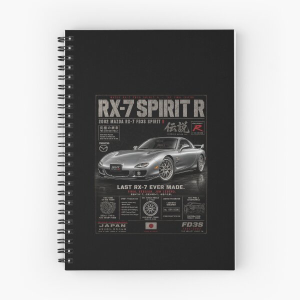 Item preview, 2002 Mazda RX-7 Spirit R Final Edition 13B Rotary JDM Legend Vintage Art designed and sold by TheArtOfCar.