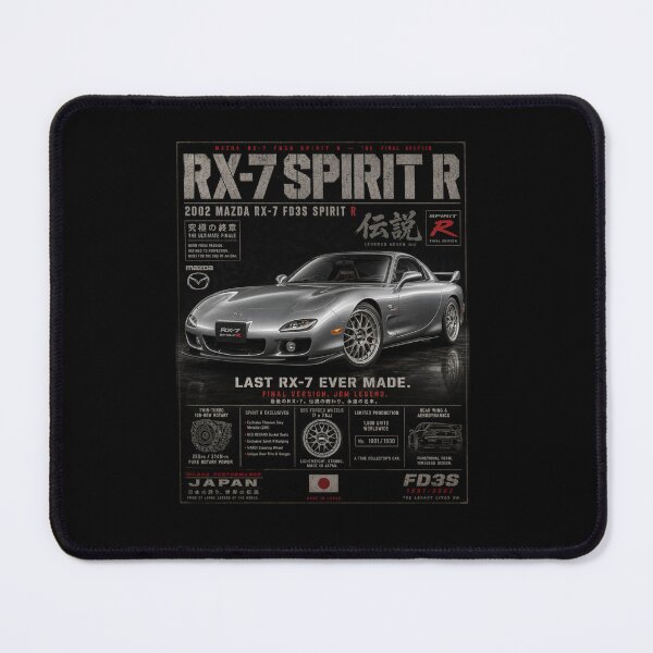 Item preview, 2002 Mazda RX-7 Spirit R Final Edition 13B Rotary JDM Legend Vintage Art designed and sold by TheArtOfCar.