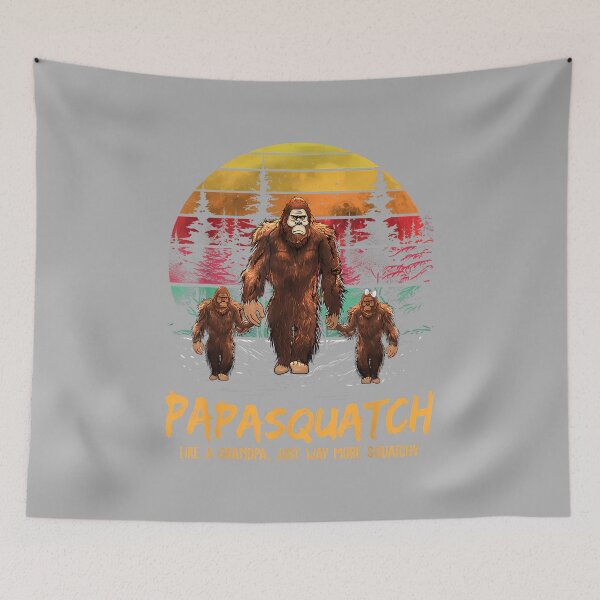 Item preview, Retro Papa Squatch Like A Grandpa Funny Bigfoot Sasquatch designed and sold by ArleneRowe.