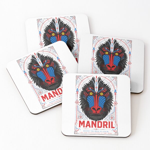 Item preview, Mandrill Mask –  Mandril Tribal Wildlife designed and sold by WildlifeInc.