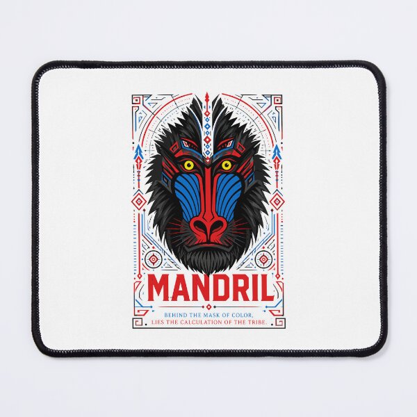 Item preview, Mandrill Mask –  Mandril Tribal Wildlife designed and sold by WildlifeInc.