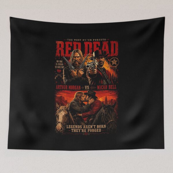 Item preview, Legends Aren t Born Ther're Forged Arthur Morgan VS Micah Bell designed and sold by Green Sama.