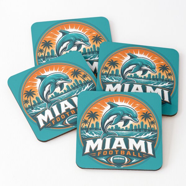Item preview, Miami Football Coastal Vintage Sports Logo Shirt designed and sold by TKOprintdesigns.