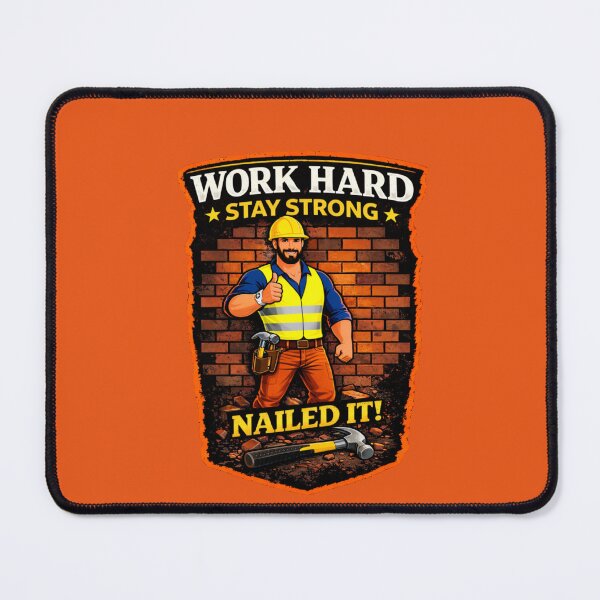 Item preview, Work Hard Stay Strong Construction Worker Design designed and sold by Aimetoi.