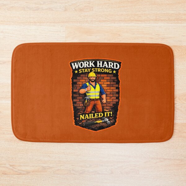 Item preview, Work Hard Stay Strong Construction Worker Design designed and sold by Aimetoi.