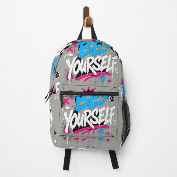Item preview, BE YOURSELF Graffiti Motivation Shirt | Neon Urban Art designed and sold by JustResultsCo.