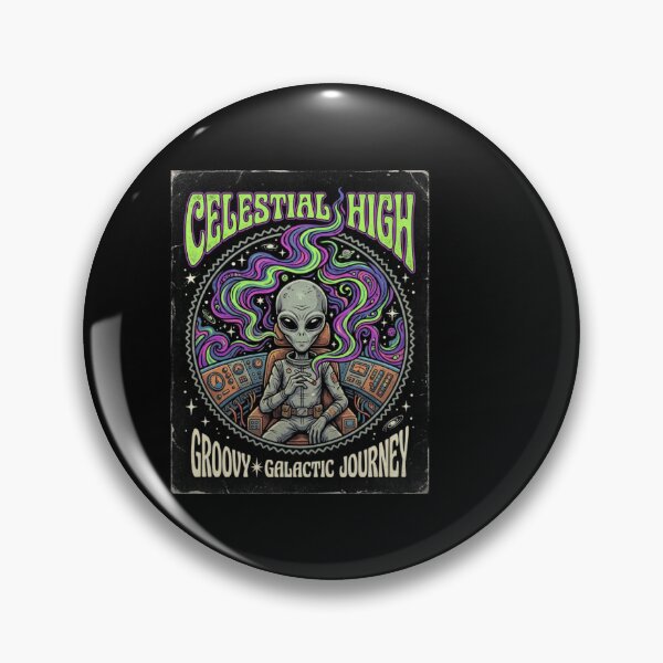 Item preview, Smoking Alien UFO designed and sold by ALL ART .
