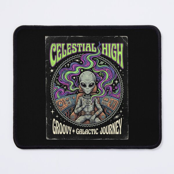 Item preview, Smoking Alien UFO designed and sold by ALL ART .