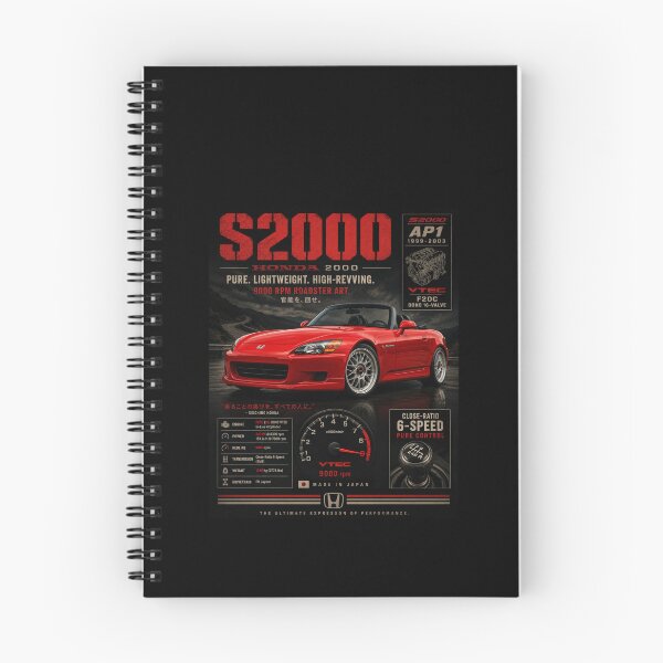 Item preview, 2000 Honda S2000 AP1 F20C VTEC 9000 RPM JDM Roadster Vintage Art designed and sold by TheArtOfCar.