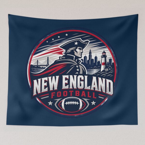 Item preview, New England Football Heritage Sports Logo Shirt designed and sold by TKOprintdesigns.