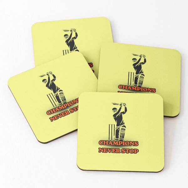 Item preview, Champions Never Stop -Cricket Motivation Sports Design designed and sold by Palette-Vibes.