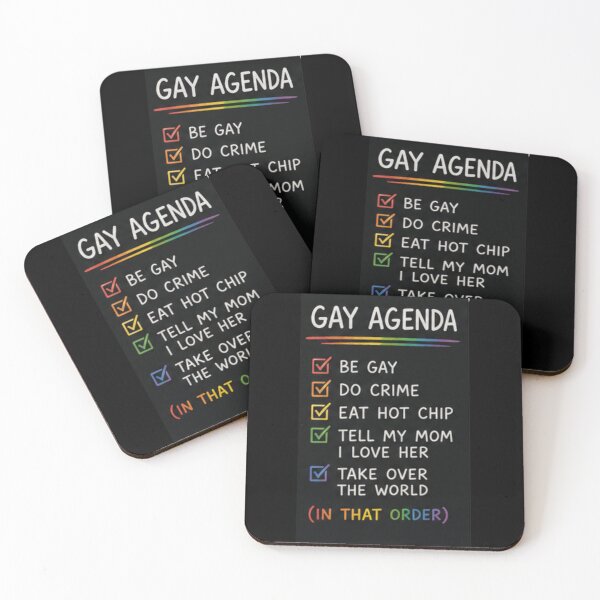 Item preview, gay agenda list designed and sold by cloudzer0000.